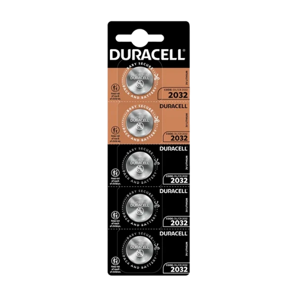 Батарейка Duracell CR2032 BL5 Lithium 3V (5/20/200/28000)