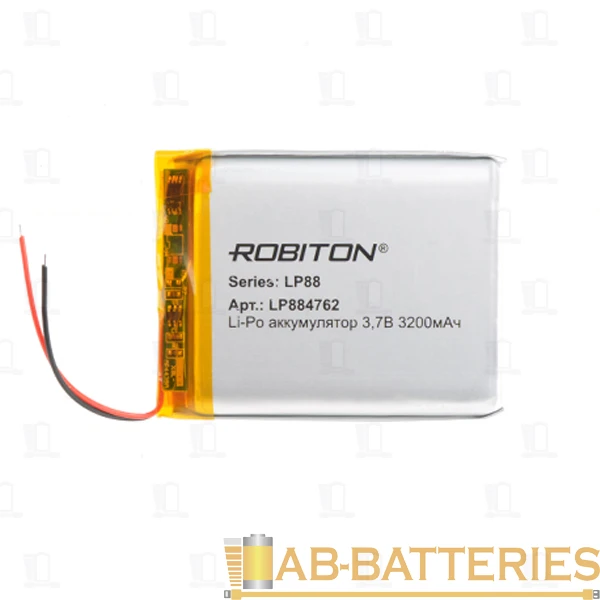 Аккумулятор ROBITON LP884762 3.7В 3200мАч PK1