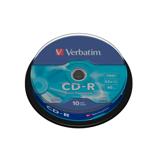 Диск CD-R Verbatim DL 700MB 52x 10шт. cake box (10/200)