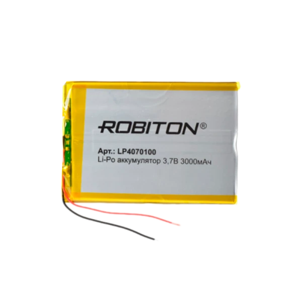 Аккумулятор ROBITON LP4070100 3.7В 3000мАч PK1 (1/10/250)