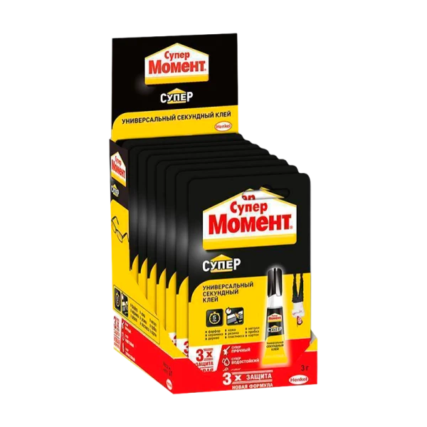 Супер-клей Момент 3г BOX15 шоу-бокс (1/15/300)