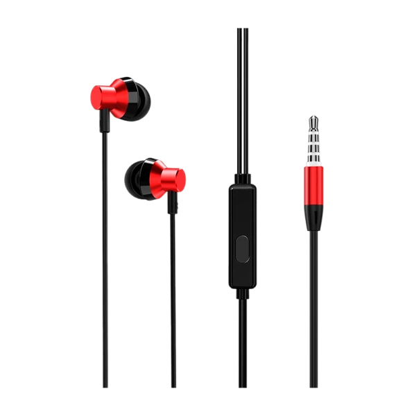 Наушники внутриканальные Borofone BM35 с микр. красный (1/76/304)