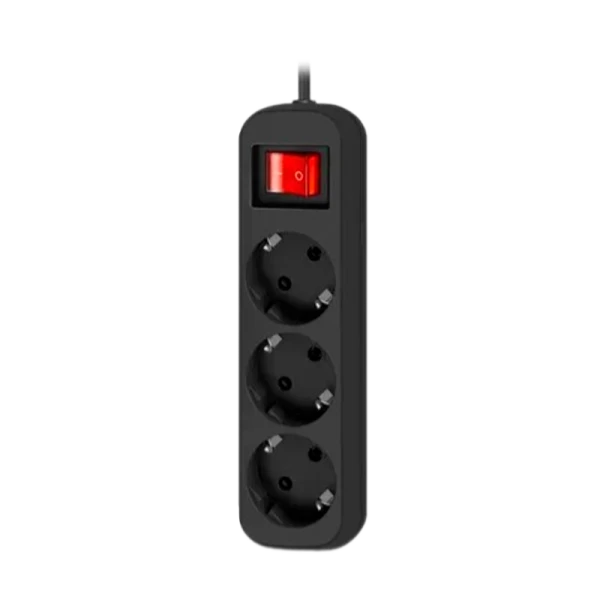 Удлинитель Defender G350 3р.С/З 10A 5.0м с выкл. черный (1/35)