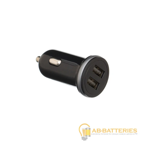Автомобильное З/У Borofone BZ5 2USB 2.4A черный (1/40/160)