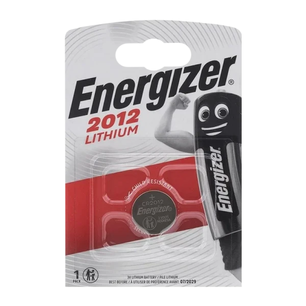 Батарейка Energizer CR2012 BL1 Lithium 3V (1/10/140)