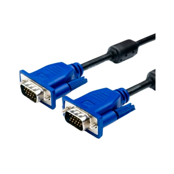 Кабель Atcom AT9153 VGA (m)-VGA (m) 30.0м силикон стаб.напр. синий в пакете (1/10)