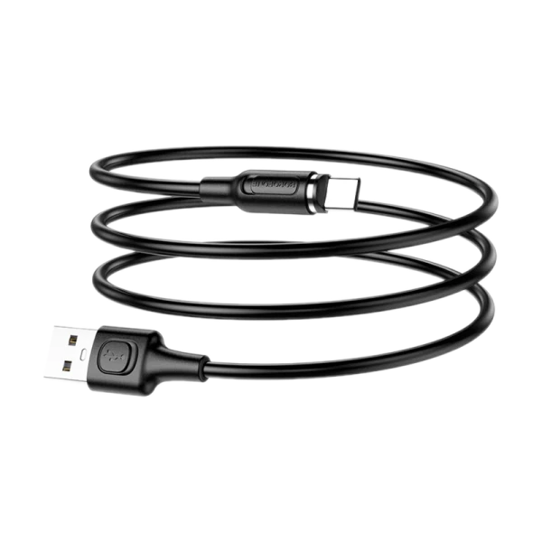 Кабель Borofone BX41 USB (m)-Type-C (m) 1.0м 2.4A ПВХ магнит черный (1/360)