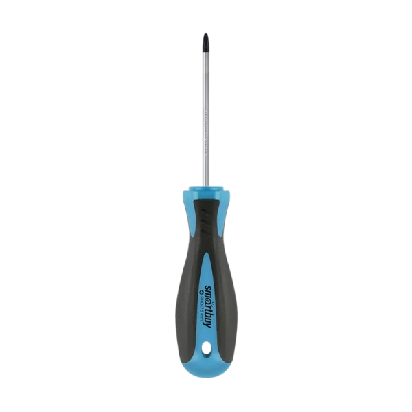 Отвертка крестовая PH0x75, эргономичная 2х-компонентная рукоятка, CR-V, магнит, Smartbuy Tools/192