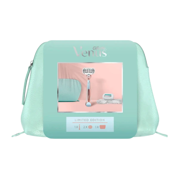 Набор Gillette Venus Rosegold Бритва с 2 сменными кассетами + косметичка