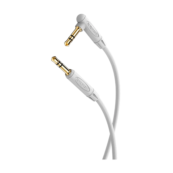 Кабель AUX Borofone BL4 Jack 3.5mm (m)-Jack 3.5mm (m) 2.0м ПВХ серебряный (1/63/252)