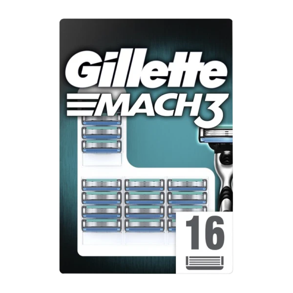 Сменные кассеты Gillette MACH3 3 лезвия 16шт. (цена за 1 шт) (16/160)
