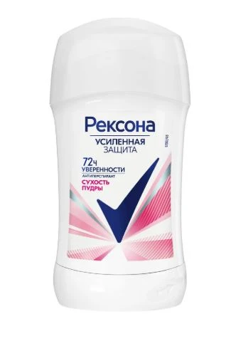 Дезодорант женский Rexona Сухость пудры стик 40мл (1/6)