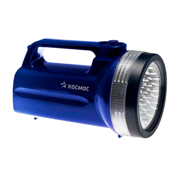*Фонарь туристический Космос 860 19LED от батареек IP33 синий (1/48) 