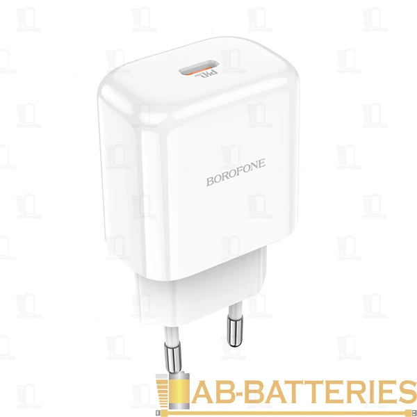 Сетевое З/У Borofone BN3 Type-C 20W QC3.0 белый (1/35/140)