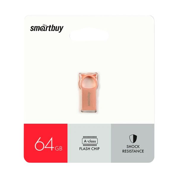 Флеш-накопитель Smartbuy MC5 64GB USB2.0 металл розовое золото