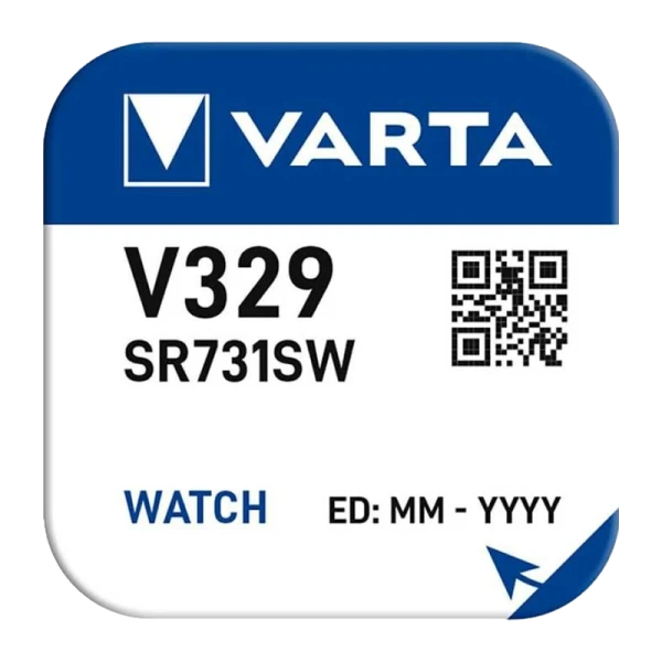 Батарейка Varta 329 (SR731SW) BL1 Silver Oxide 1.55V (1/10/100)