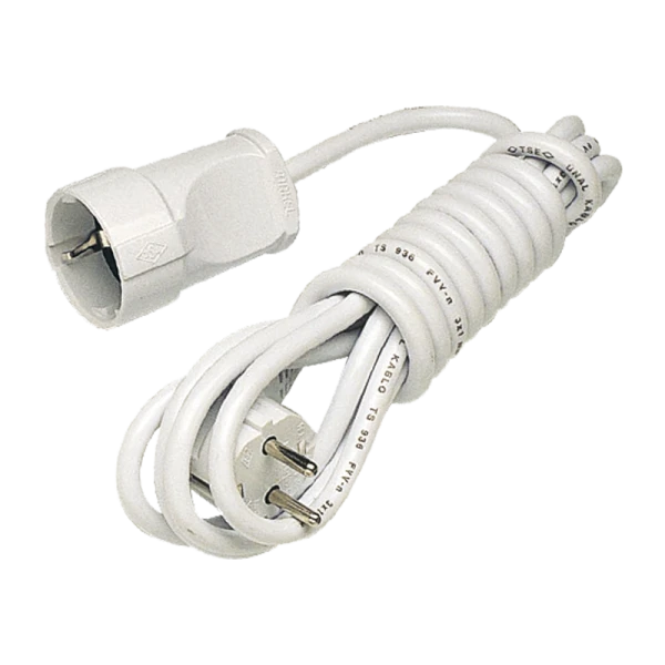 Удлинитель Makel 1р.С/З 16A 5.0м 3x0.75мм² IP20 белый 10006 (1/12)