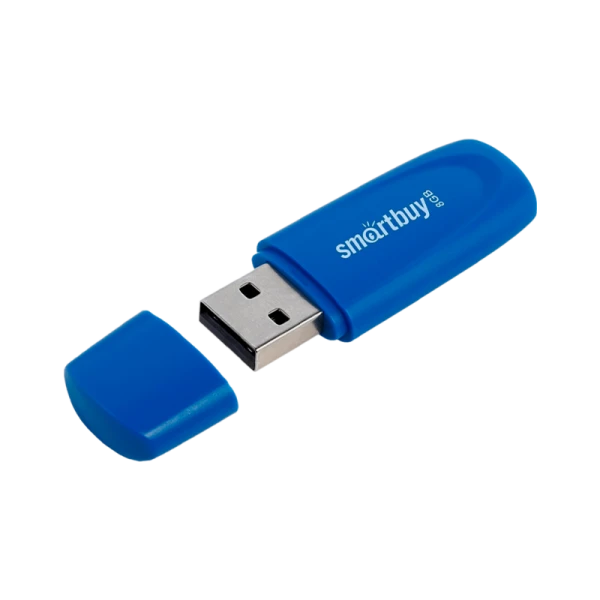 Флеш-накопитель Smartbuy Scout 8GB USB2.0 пластик голубой