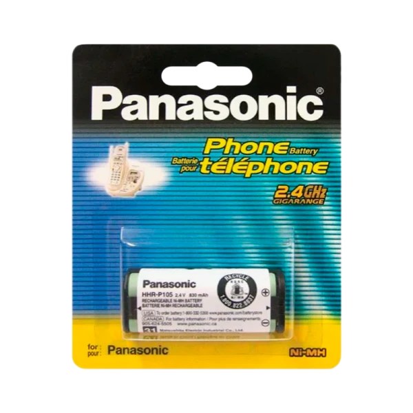Аккумулятор для радиотелефонов Panasonic HHR-P105 BL1 NI-MH 850mAh (1/6)