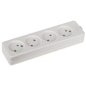 Колодка ЭРА K 4р.Б/З белый (1/10/40)