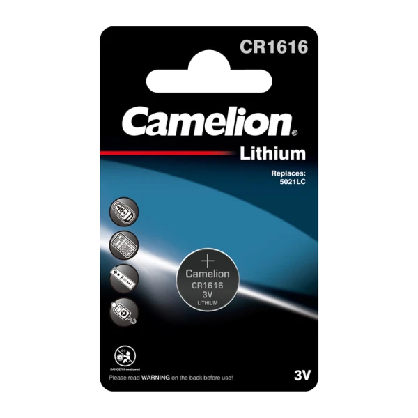 Батарейка Camelion CR1616 BL1 Lithium 3V (1/10/1800)