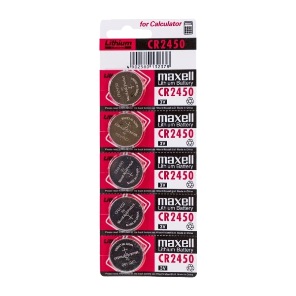 Батарейка Maxell CR2450 BL5 Lithium 3V (5/50/2000)