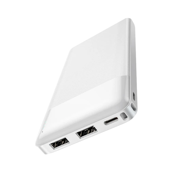 Внешний аккумулятор HOCO J72 10000mAh 2.0A 2USB/Type-C белый (1/37)