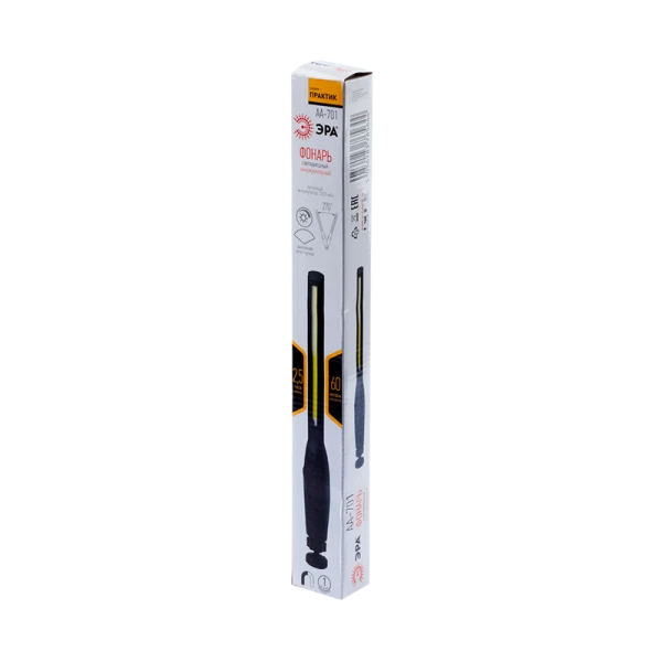 Фонарь автомобильный ЭРА AA-701 Практик 7.3W COB от аккумулятора черный (1/30/60)