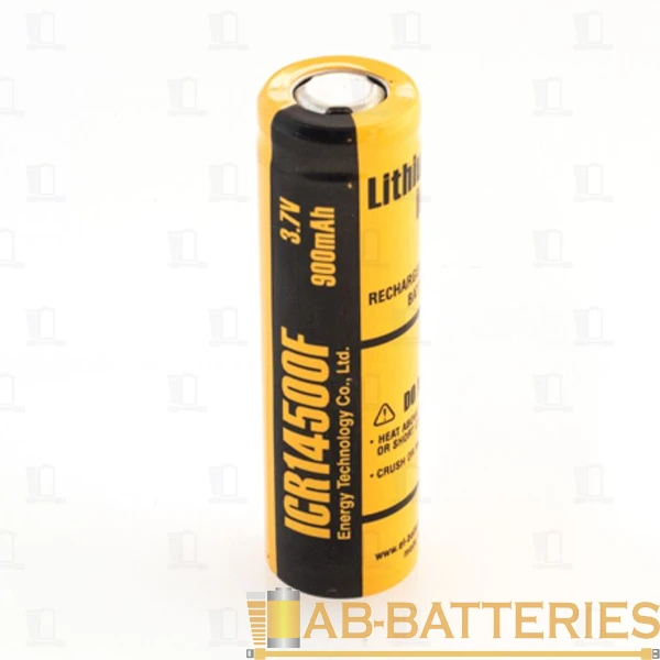 Аккумулятор ET ICR14500F 14.1*50.0, 900mAh, Li-Ion, 1/100/1000
