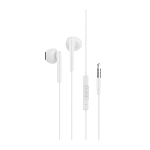 Наушники вставные HOCO M64 с микр. белый (1/20/120)