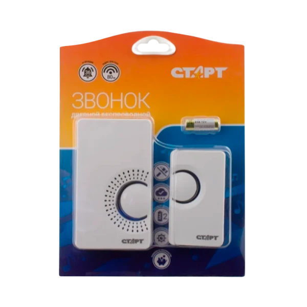 Беспроводной звонок Старт 002 белый (1/30/60)