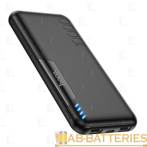Внешний аккумулятор HOCO J82 10000mAh 2.0A 2USB/Type-C черный (1/36)