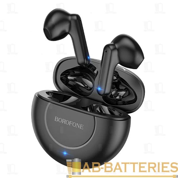 Наушники вставные Borofone BE54 bluetooth 5.1 с микр. черный (1/90)