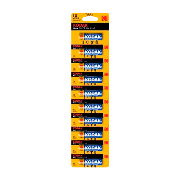 Батарейка Kodak MAX LR6 AA BL10 Alkaline 1.5V (10/100/1000/20000)