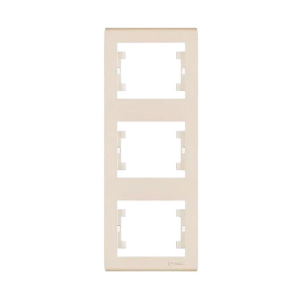 Рамка Makel Defne 3пост. вертикальная кремовый 42010708 (1/20)