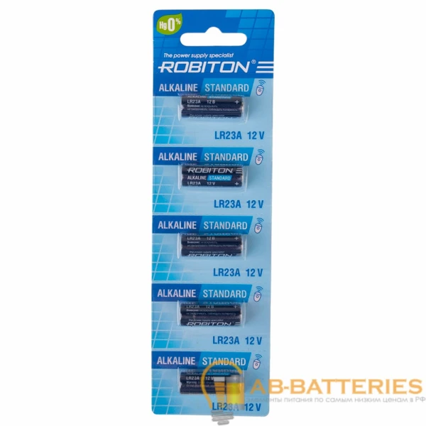 Батарейка ROBITON STANDARD R-23A-BL5 23A BL5 (5/120/1440)