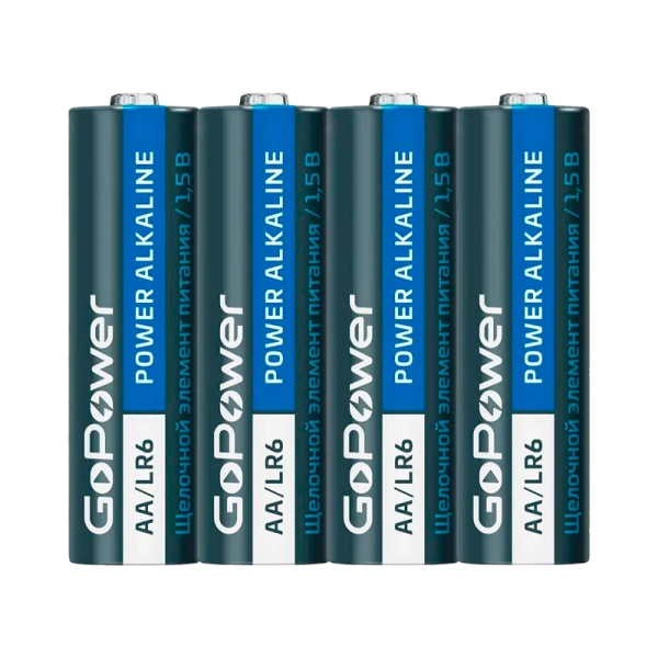 Батарейка GoPower LR6 AA BL4 Alkaline 1.5V (4/48/576)