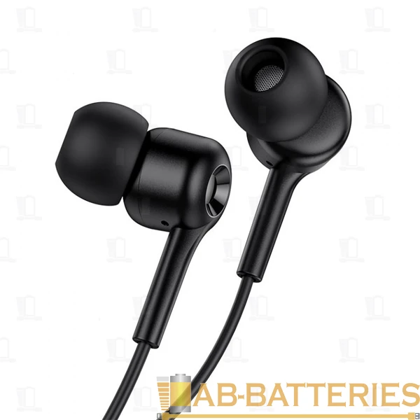 Наушники внутриканальные HOCO M82 с микр. черный (1/21/210)