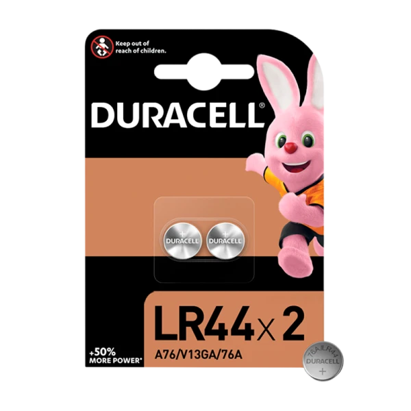 Батарейка Duracell G13/LR1154/LR44/357A/A76 BL2 Alkaline 1.5V (2/20/200)