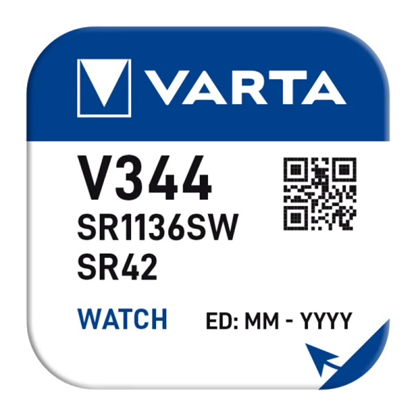 Батарейка Varta 344 BL1 Silver Oxide 1.55V (1/10/100)