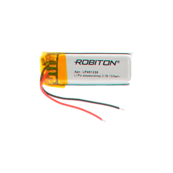 Аккумулятор ROBITON LP401230 3.7В 100мАч PK1 (1/10/250)