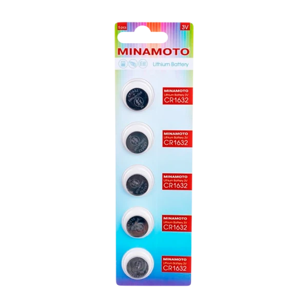Батарейка Minamoto CR1632 BL5 Lithium 3V (5/100/5000)