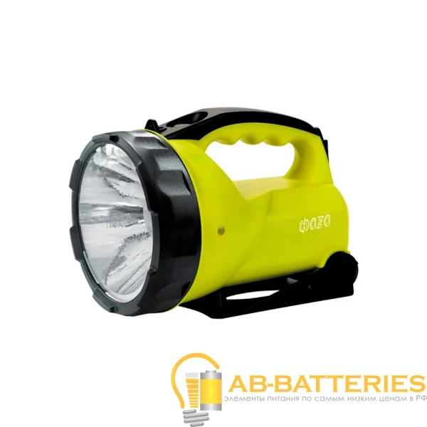 Фонарь туристический Фаzа AccuF6-L3W 3W SMD от аккумулятора 2 режима зеленый (1/10)