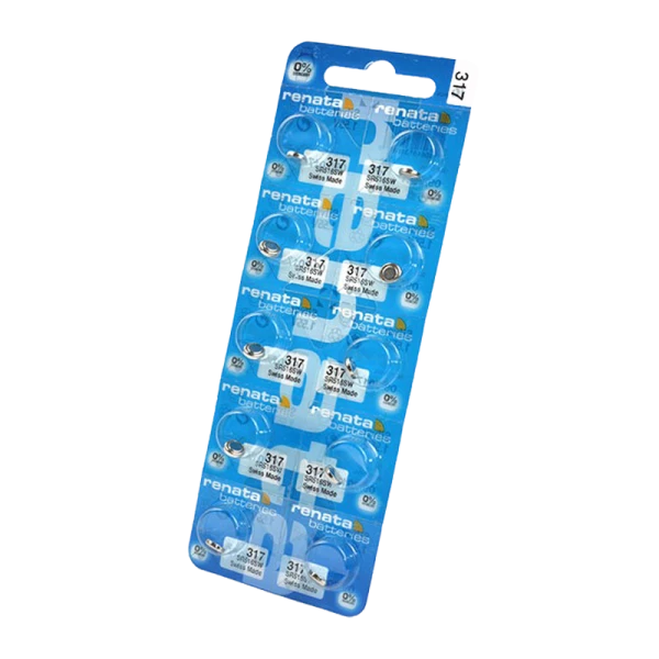 Батарейка Renata 317 (SR516SW) BL10 Silver Oxide 1.55V (10/100)