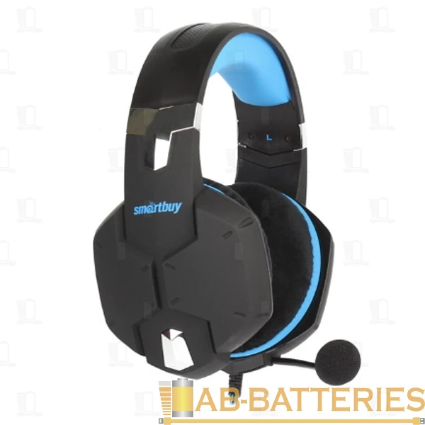 Наушники полноразмерные Smartbuy Rush Viper с микр. игровые черный синий