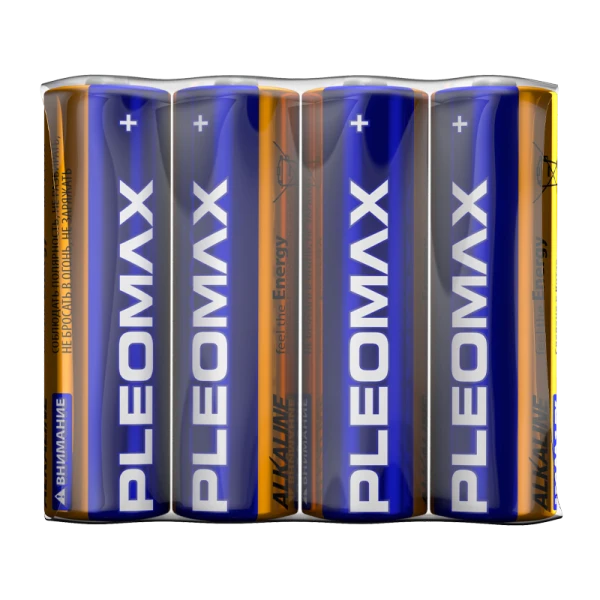 Батарейка Pleomax LR6 AA Shrink 4 Alkaline 1.5V (4/24/480/17280)