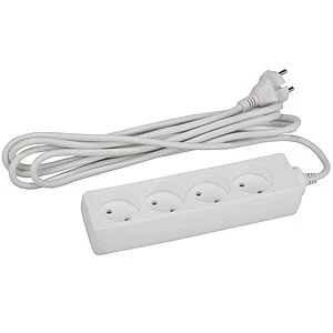 Удлинитель ЭРА UX 4р.Б/З 6A 5.0м белый