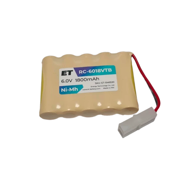 Аккумулятор ET RC-6018VTB PK1, белый большой, 6В, 1800мАч