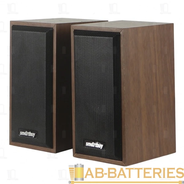 Колонки 2.0 Smartbuy 6W USB+Jack 3.5мм коричневый (1/20)