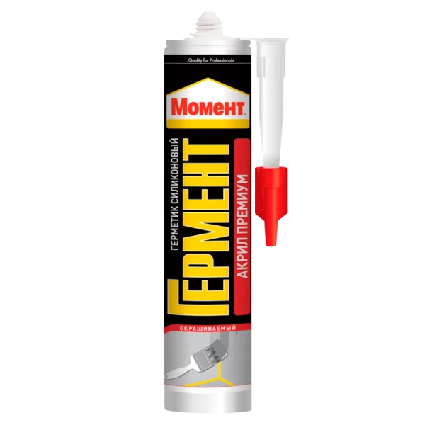 Герметик Момент ГЕРМЕНТ Премиум 420 г акриловый морозостойкий белый